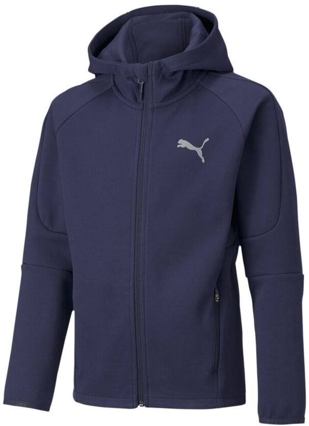 Детская толстовка Puma Evostripe Full-Zip Hoodie B Peacoat 140