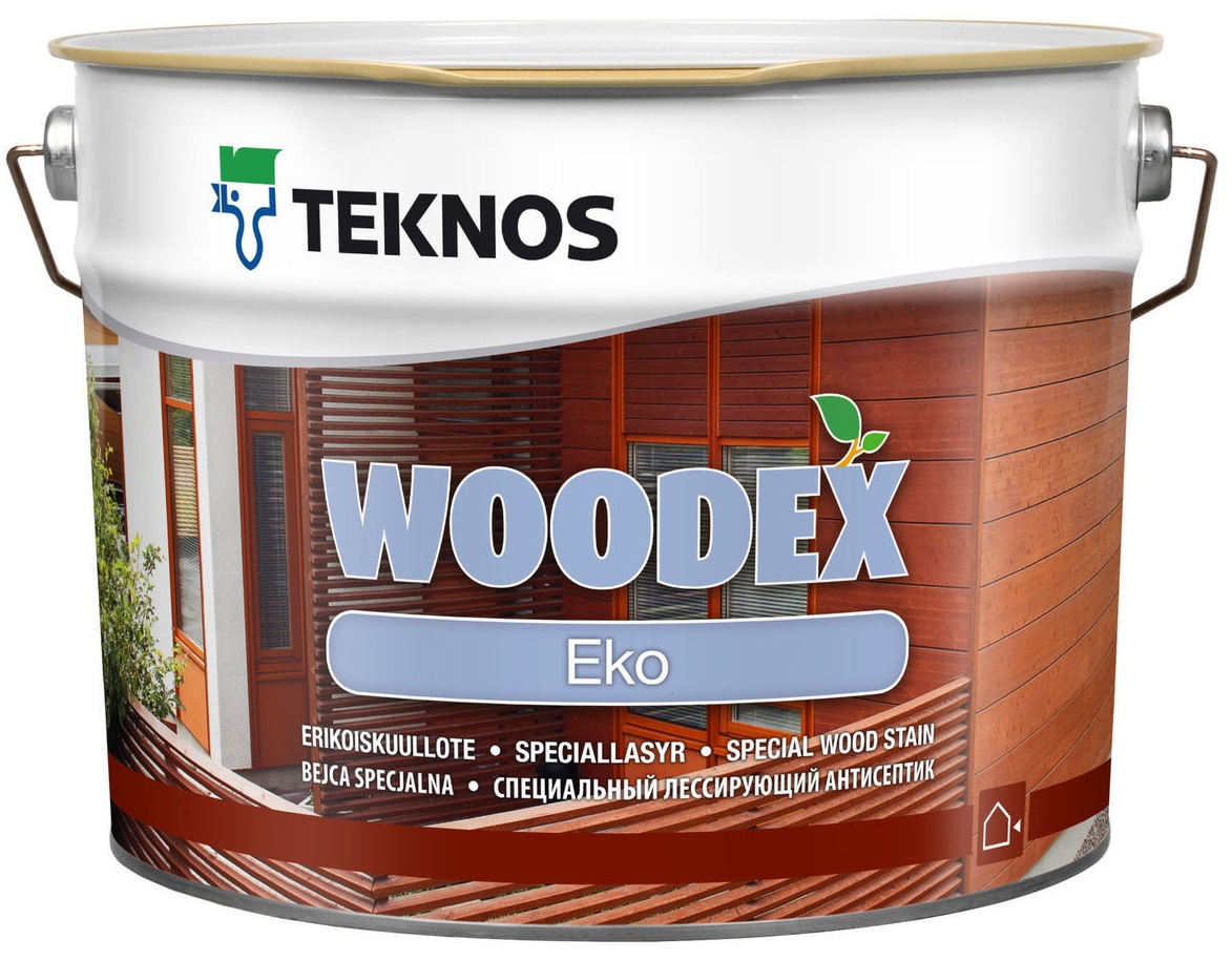 Антисептик строительный Teknos Woodex eko 9L