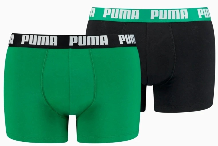 Сhiloţi pentru bărbați Puma Basic Boxer 2P Amazon Green M (521015001035)
