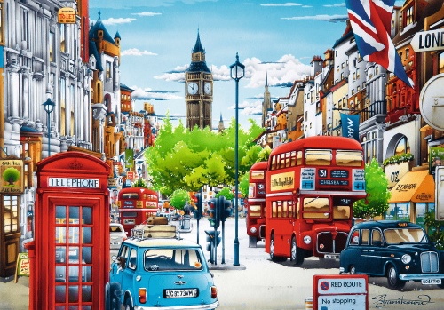 Пазл Trefl 1000 London Street (10557)