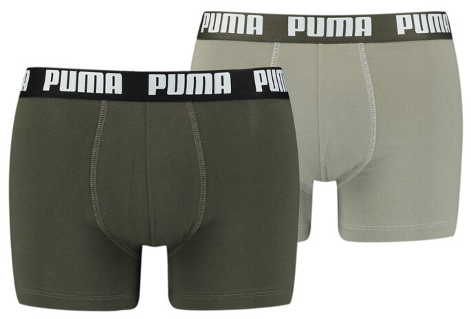Мужские трусы Puma Basic Boxer 2P Dark Green Combo XL