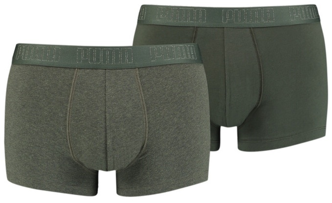 Сhiloţi pentru bărbați Puma Basic Trunk 2P Green Melange XL