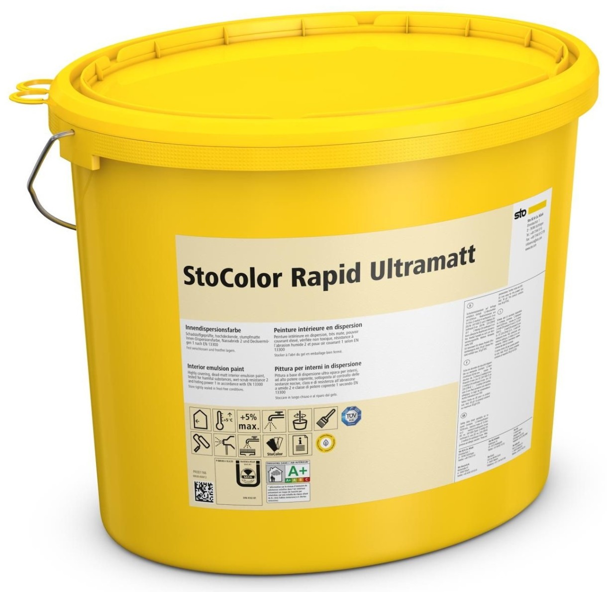Vopsea StoColor Rapid Ultramatt weiss 2.5L