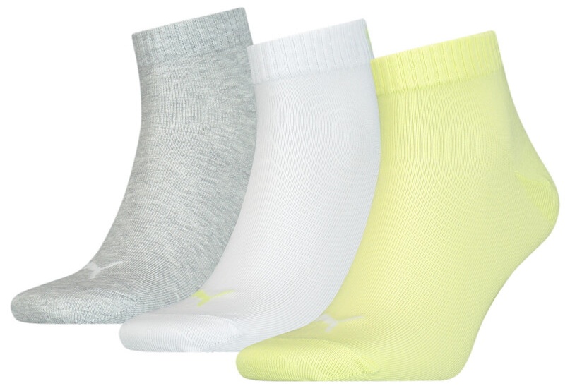 Мужские носки Puma Unisex Quarter Plain 3P White Combo 35-38