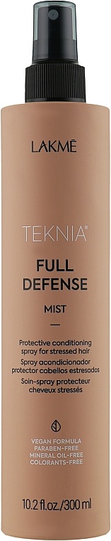 Spray pentru păr Lakme Teknia Full Defense Mist 300ml