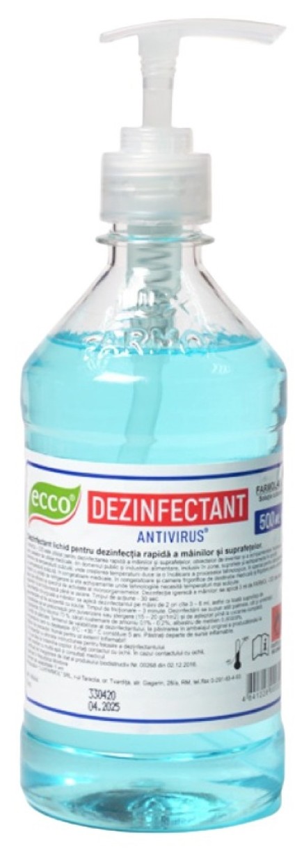 Антивирусное дезинфицирующее средство ECCOLUX Farmol-Cid 500ml (dispenser)