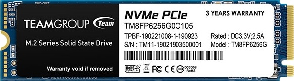 SSD накопитель Team MP33 256Gb (TM8FP6256G0C101)