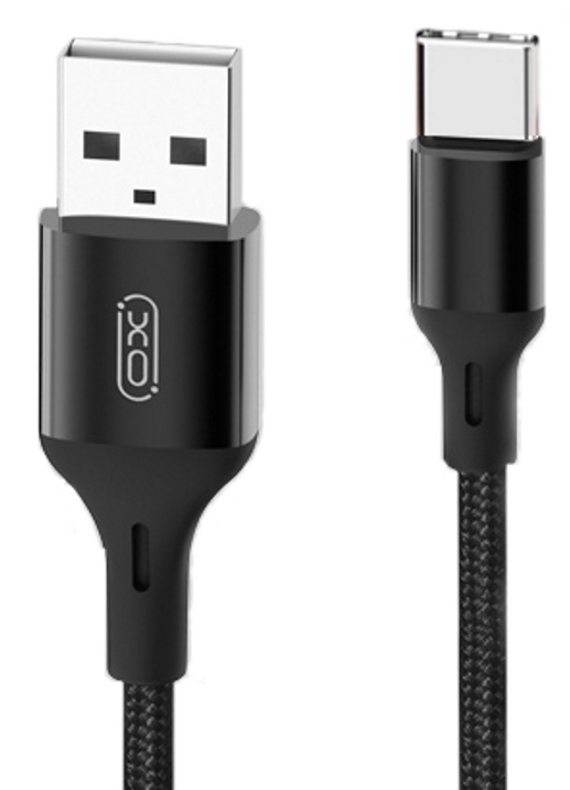 Cablu USB XO Lightning Braided NB143 Black