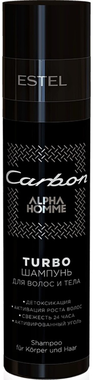 Șampon pentru păr Estel Alpha Homme Carbon Turbo 250ml