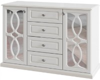 Comodă КМК Лаура 2Д4Я Alb/Plombir (0863.10)