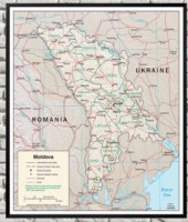 Art Maps Harta administrativă a Moldovei (200019)