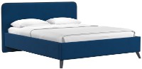 Кровать Нижегородмебель&К Миа 160 Аватар 779 Темно Синий Сапфировый