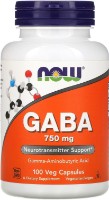 Аминокислоты NOW Gaba 750mg 100cap