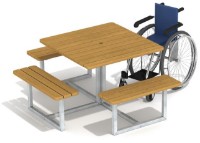 Masă pentru persoane cu dizabilitati PlayPark PD-01
