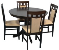 Комплект для столовой Evelin Capella V Chocolate + 4 Deppa R Chocolate/F-787 Beige