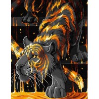 Картина по номерам Art Gallery Premium Золотой тигр 40x50cm (GX35049)