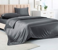 Постельное бельё Cottony Satin de Lux Charcoal Uniton 2E (16912)