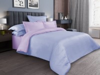 Постельное бельё Cottony Satin De Lux Light Blue/Light Lila Uniton 2E (17271/68607)