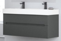 Шкаф с умывальником Orka Malta 120 Anthracite Matt (16150)