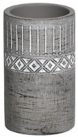 Pahar pentru periuțe de dinți Tendance Ornament Grey (46259)