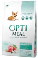 Hrană uscată pentru câini Optimeal Puppies All Breeds Turkey 4kg