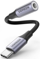 Кабель Ugreen USB-C to 3.5mm M/F 10cm Space Gray (80154)