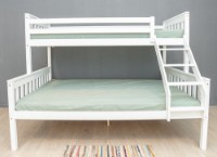 Pat copii MobiCasa Etajat Mowgli 80/120x200 White