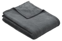 Pătura IBENA Plain Fleece Olbia 150x200cm Dark Grey