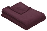 Pătura IBENA Plain Fleece Olbia 150x200cm Dark Red