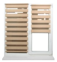 Рулонные шторы Dekora Day Night Rattan Beige 0.80x1.70m