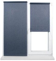 Рулонные шторы Dekora Ribbed Black 0.55x1.70m