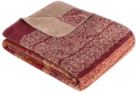 Плед IBENA Elbasan 150x200cm Bordeauxrot/Orange