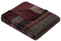 Pătura s.Oliver Jacquard Decke (2368) 150x200cm Burgundy/Light Brown
