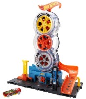 Детский набор дорога Hot Wheels  City Super Twist Tire Shop (HDP02)