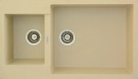 Кухонная мойка Fabiano Quadro 86x50x15 Cream