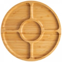 Farfurie pentru gustări Casa Masa Bambus 25cm (BNB7180B)