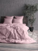 Постельное бельё Cottony Satin De Lux Stripe Pudra 2 (15061)