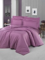 Постельное бельё Cottony Satin de Lux Tip Hotelier Stripe Lila 2E (235395)