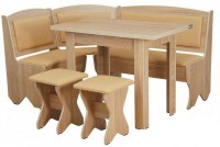 Кухонный уголок Пехотин Император Дуб Сонома/Кофе (без стола и табуретов)