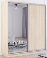 Шкаф-купе Mobildor-Lux Fox Chipboard/Mirror 160x220 Oak Sonoma (fox6452)
