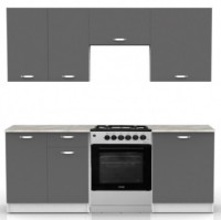 Кухонный гарнитур ML-Mobila Омега 3 Белый/Антрацит