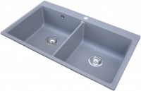 Кухонная мойка Aquasanita Helika Magna SQM200 Alumetallic