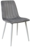 Scaun Deco DC-90P Dark Grey/White Legs