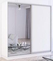 Шкаф-купе Mobildor-Lux Fox Chipboard/Mirror 210x220 White (fox6527)