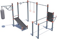 Уличный спортивный тренажер PlayPark Barele-ABS-Box C-007