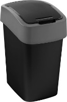 Coș de gunoi Curver Flip Bin 9L Black/Grey (229418)