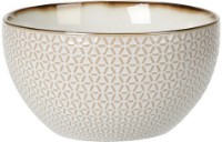 Bol Siaki Metallic Glazed Rim 14cm (47379)