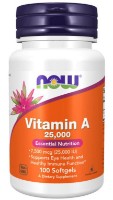 Витамины NOW Vitamin A 25.000 IU 100cap