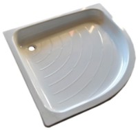 Душевой поддон KL Металл Эмалированный Полукруг (800x800x150mm)