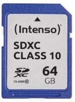 Карта памяти Intenso SD 64 GB Class 10